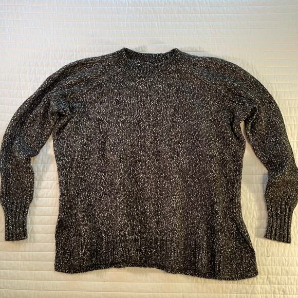 Loft Women's Cotton Blend Speckled Long Sleeve Sweater, size M - Picture 1 of 6